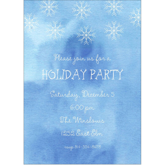 Snowflakes Invitations